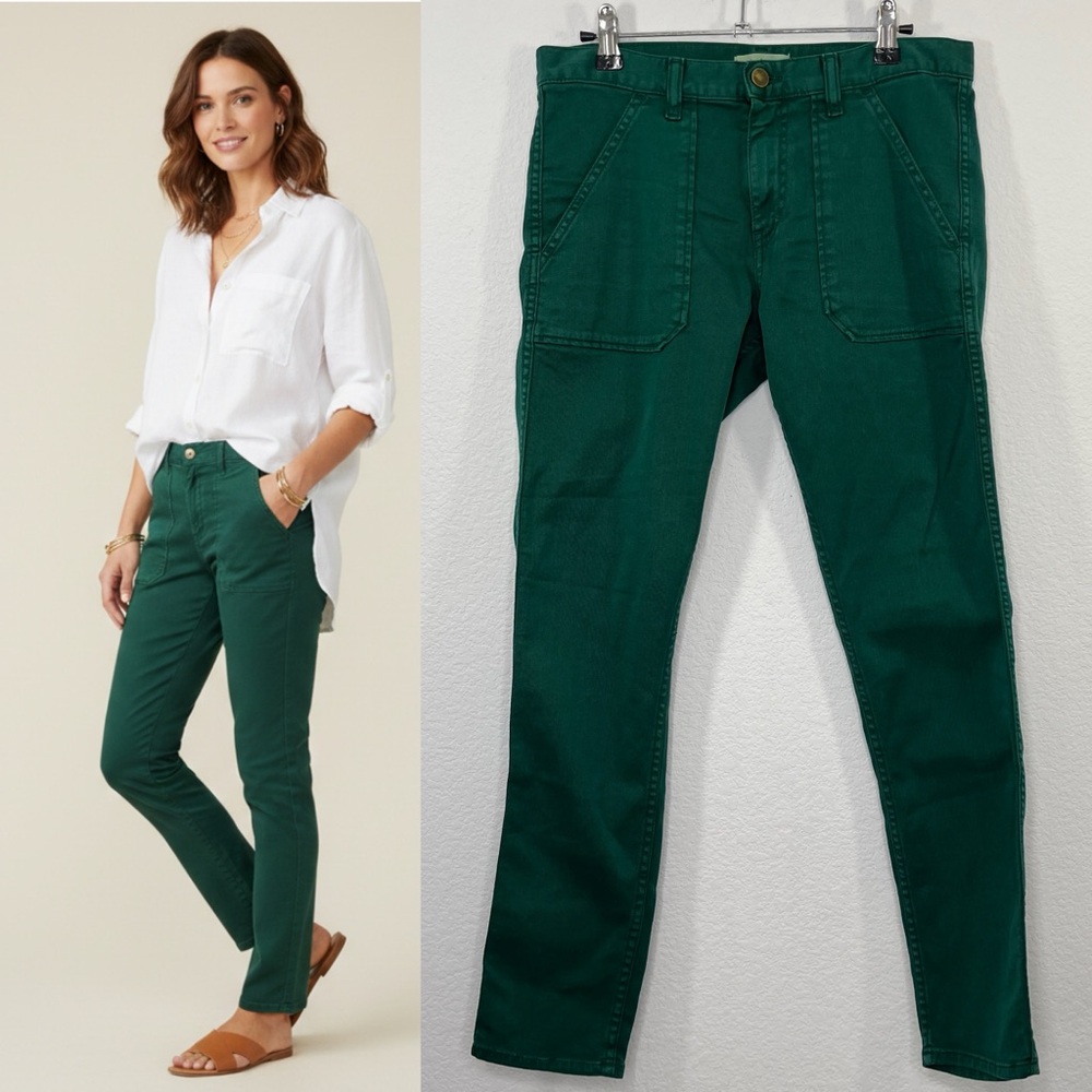 💜 Ba & sh Women’s Csally Vert Trouser Pant Kelly Green size 26 💜